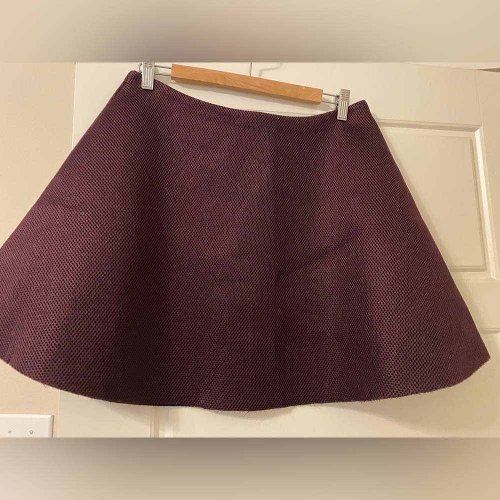 Kate Spade Saturday purple mesh skater skirt size 10